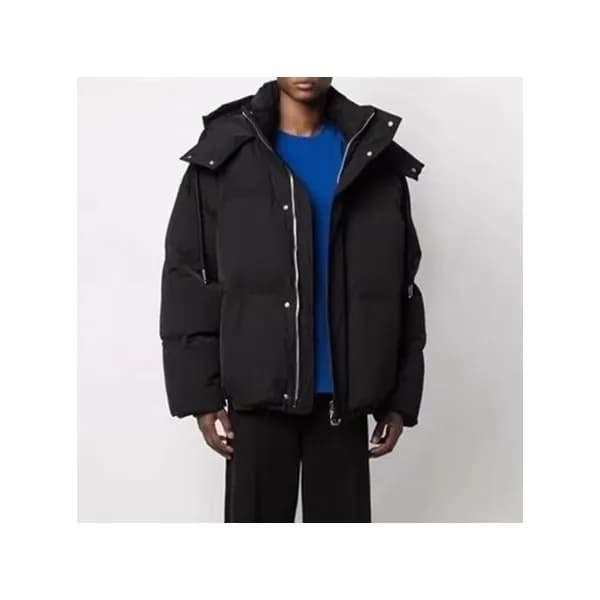 아미 남/녀 덕다운 블랙 패딩 - Ami Unisex Black Padding - ami0… - 1