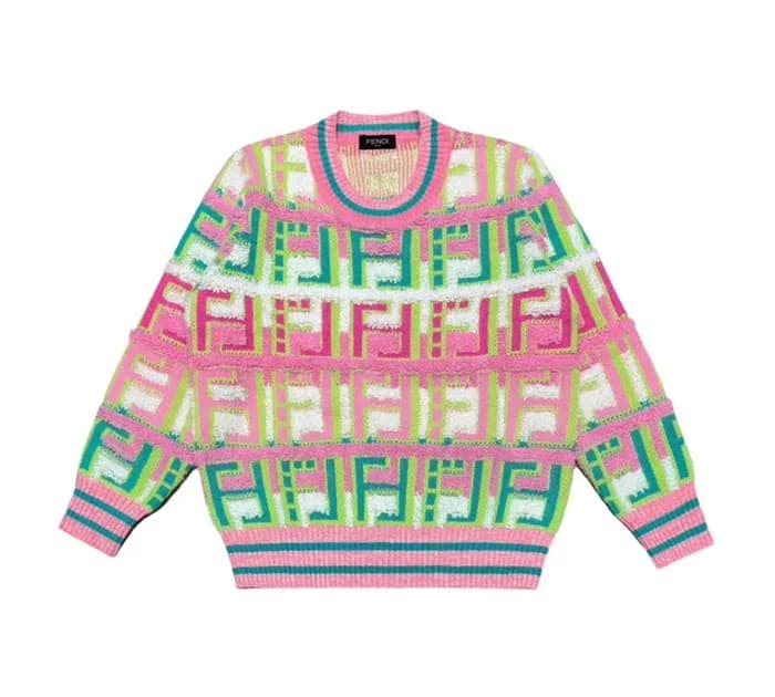 펜디 여성 트렌디 핑크 니트 - Fendi Womens Pink Sweaters - fen… - 1
