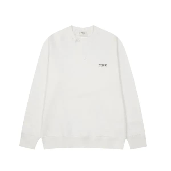 셀린느 남성 모던 화이트 긴팔티 - Celine Mens White Tshirts - ce… - 1