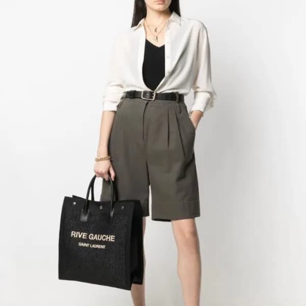 입생로랑 남/녀 베이지 토트백 - Saint Laurent Unisex Beige Tote… - 1
