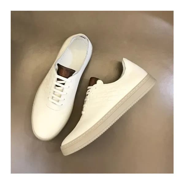 벨루티 남성 시그니처 화이트 스니커즈 - Berluti Mens White Sneakers… - 1