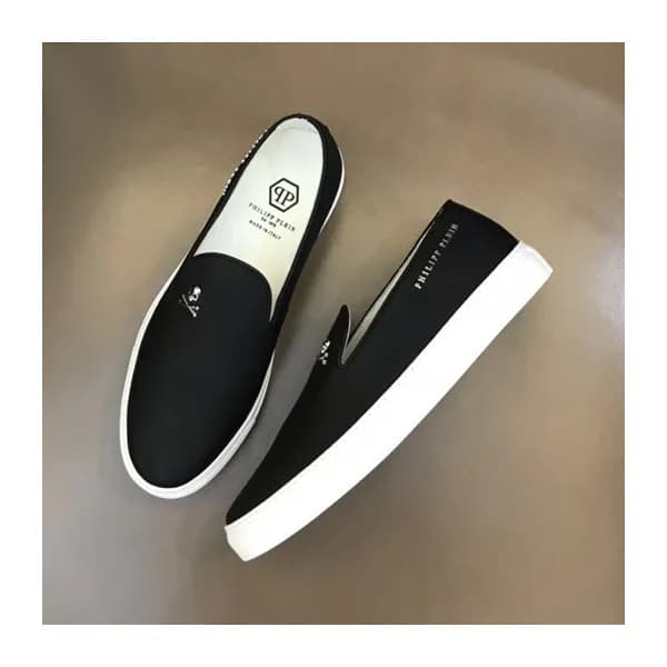 필립플레인 남성 모던 블랙 슬립온 - Philipp Plein Mens Black Slip… - 1
