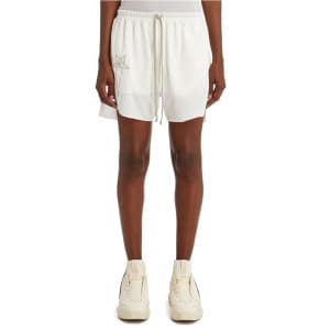 릭 오웬스 남성 모던 화이트 반바지 - Rick Owens Mens White Half-p…