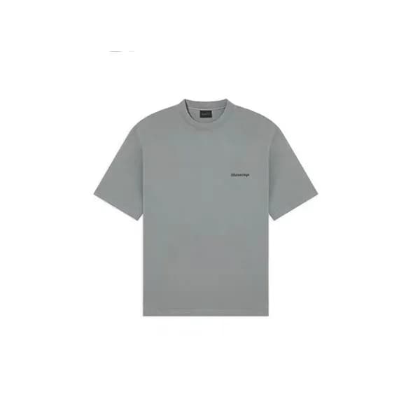 발렌시아가 남성 그레이 크루넥 반팔티 - Balenciaga Mens Gray Short … - 1