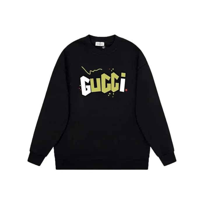 구찌 남성 베이직 블랙 맨투맨 - Gucci Mens Black Tshirts - gu10… - 1