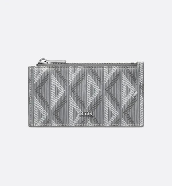 디올 남성 그레이 지피 카드 지갑 - Dior Mens Gray Card Wallets -… - 1