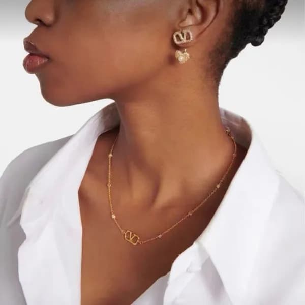 발렌티노 여성 골드 이어링 - Valentino Womens Gold Earring - a… - 1