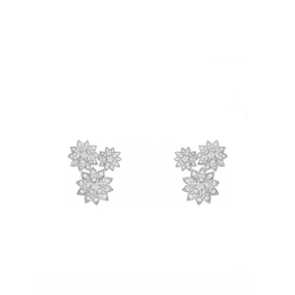 반클리프 아펠 여성 화이트 골드 이어링 - Van Cleef & Arpels Womens … - 1