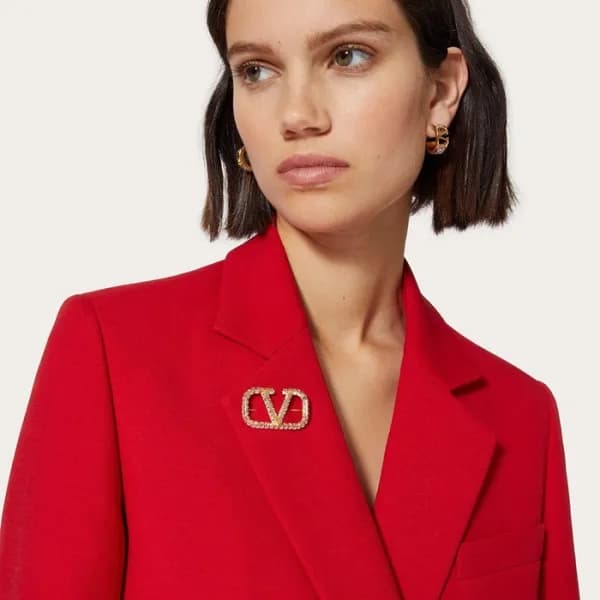 발렌티노 여성 골드 브로치 - Valentino Womens Gold Brooch - ac… - 1