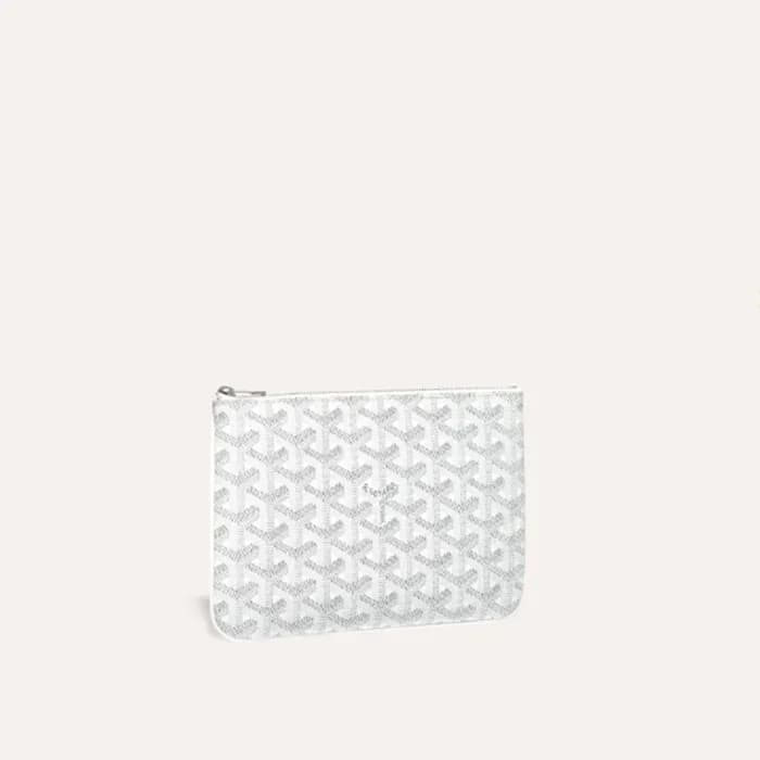 고야드 남/녀 화이트 세나 클러치 PM - Goyard Unisex Senat Clutch… - 1