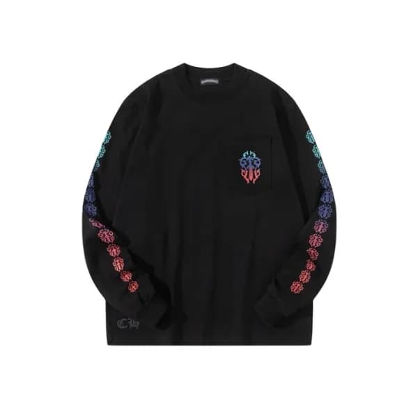 크롬하츠 남성 라운드 긴팔티 - Chrome Hearts Mens Round Tshirt … - 1
