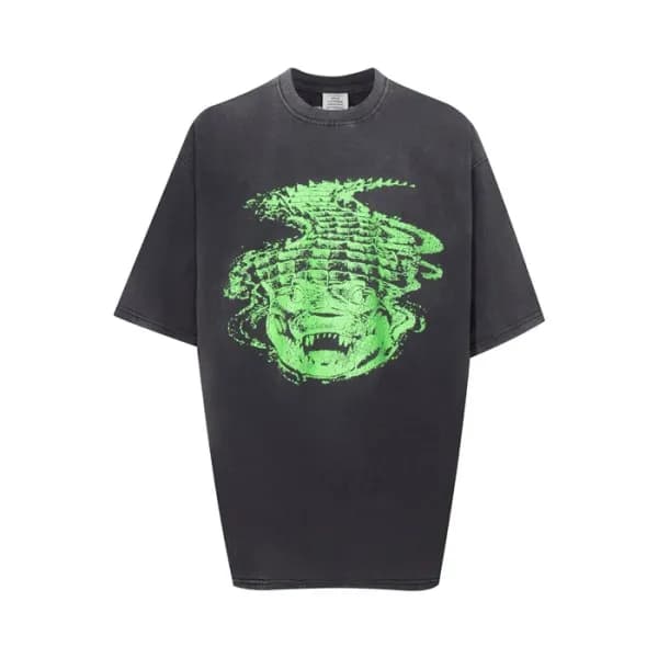 베트멍 남/녀 라운드 반팔 티셔츠 - Vetements Unisex Oversize Tsh… - 1