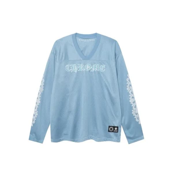 크롬하츠 남성 브이넥 긴팔티 - Chrome Hearts Mens V-neck Tshirt… - 1