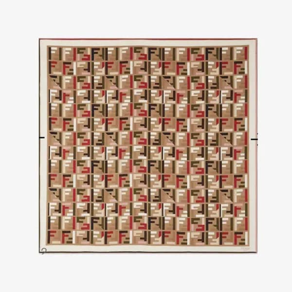 펜디 여성 FF 스퀘어 스카프 - Fendi Womens FF Square Scarf - … - 1
