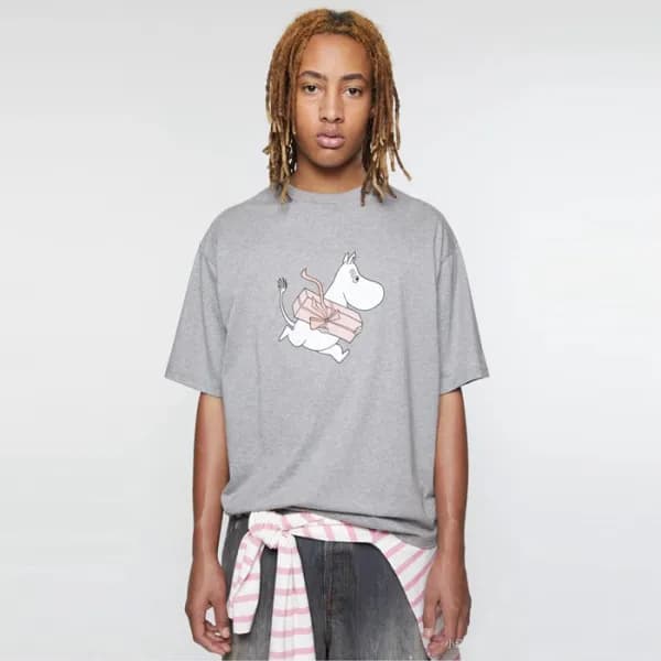 아크네 남성 크루넥 반팔티 - Acne Mens Round Tshirt - anc7245x - 1
