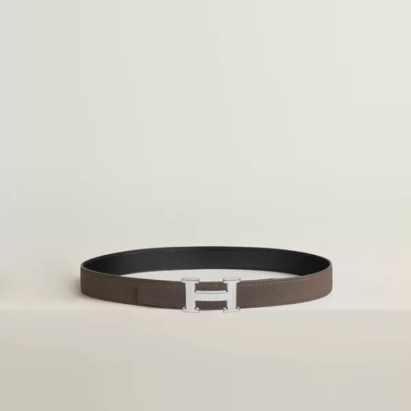 에르메스 남성 H Striee 버클 리버서블 벨트 - Hermes Mens H Striee… - 1