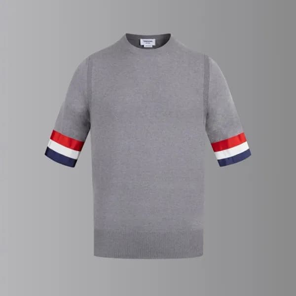 톰브라운 남성 라운드 반팔티 - Thom Browne Mens Round Tshirts -… - 1