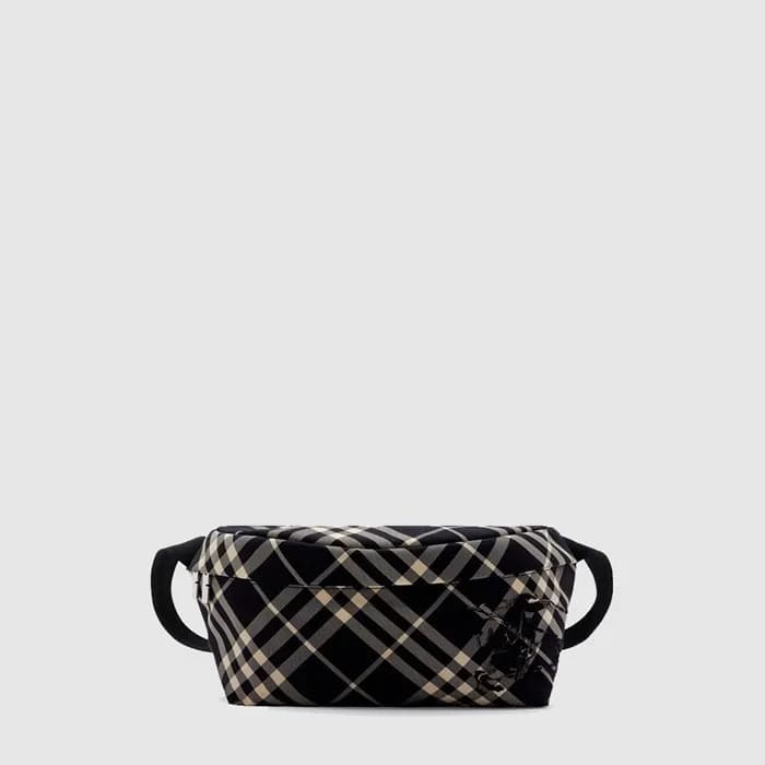 버버리 남성 체크 벨트 백 - Burberry Mens Check Belt Bag - bu… - 1