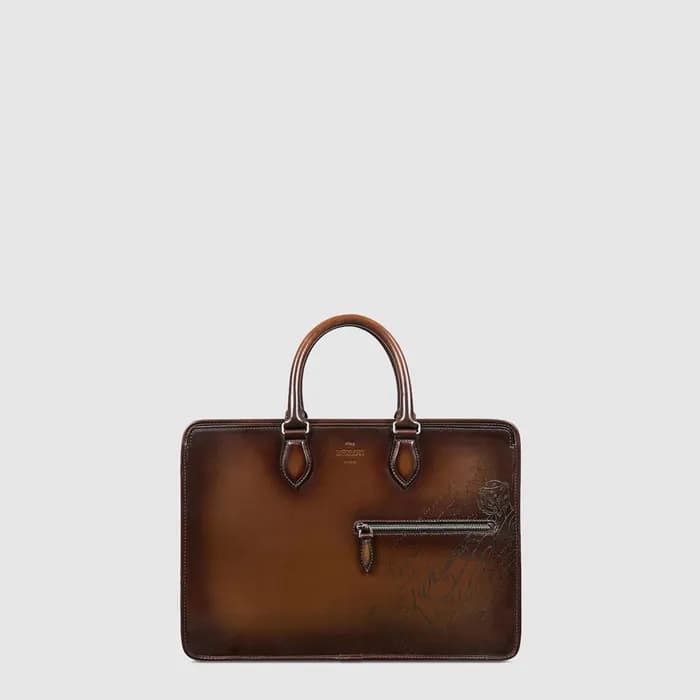 벨루티 남성 원 주르 스크리토 레더 브리프케이스 - Berluti Mens One Jour… - 1