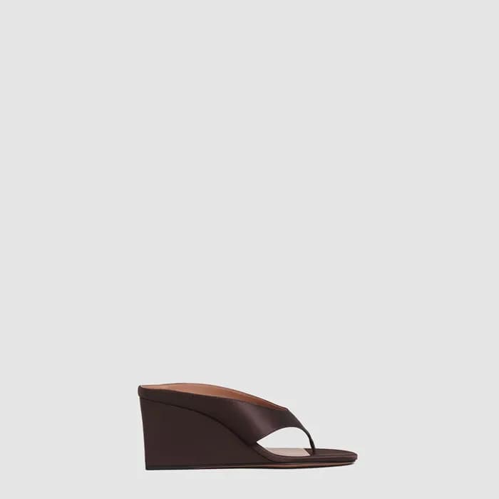 알라이아 여성 새틴 큐브 웨지 뮬 - Alaia Womens Cube Wedge Mules… - 1