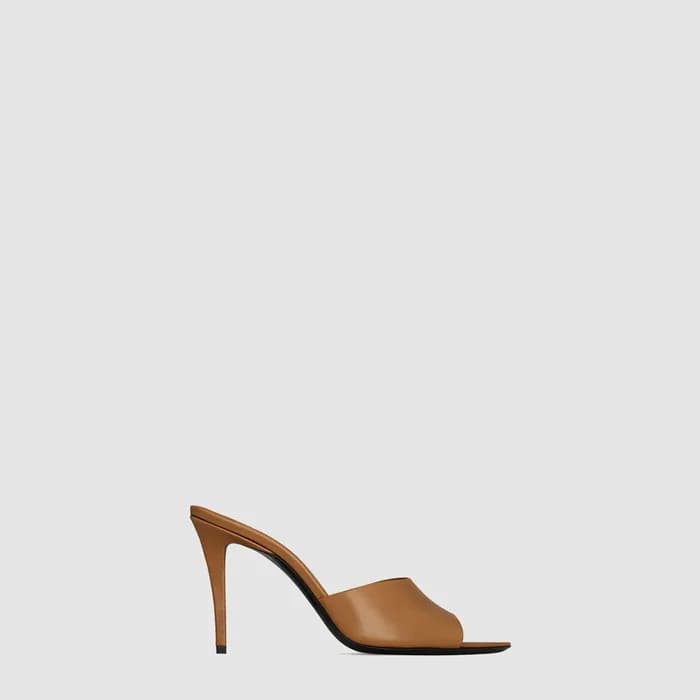 입생로랑 여성 스무스 로미 뮬 - Saint Laurent Smooth Leather Ro… - 1