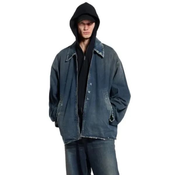 발렌시아가 남성 데님 자켓 - Balenciaga Mens Denim Jacket - ba… - 1