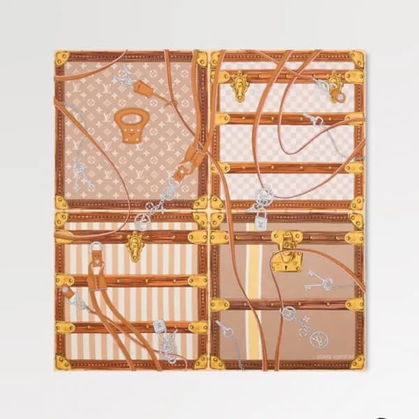 루이비통 여성 스퀘어 스카프 - Louis vuitton Womens Square Scar… - 1