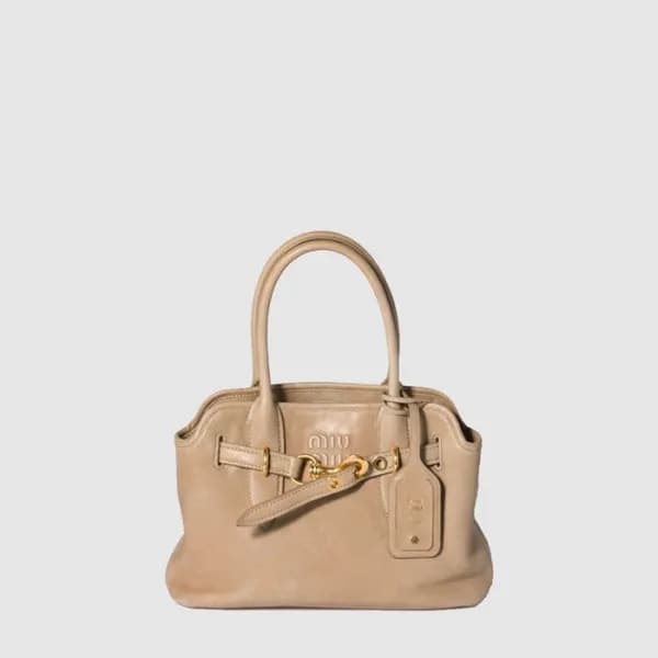 미우미우 여성 아방뛰르 나파 가죽 백 - Miumiu Womens Avanture Napp… - 1