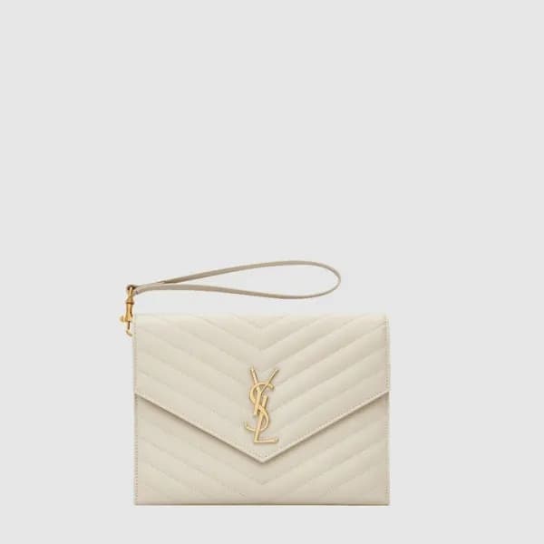 입생로랑 여성 로렌 마틀라세 클러치 - Saint Laurent Womens Laurent… - 1
