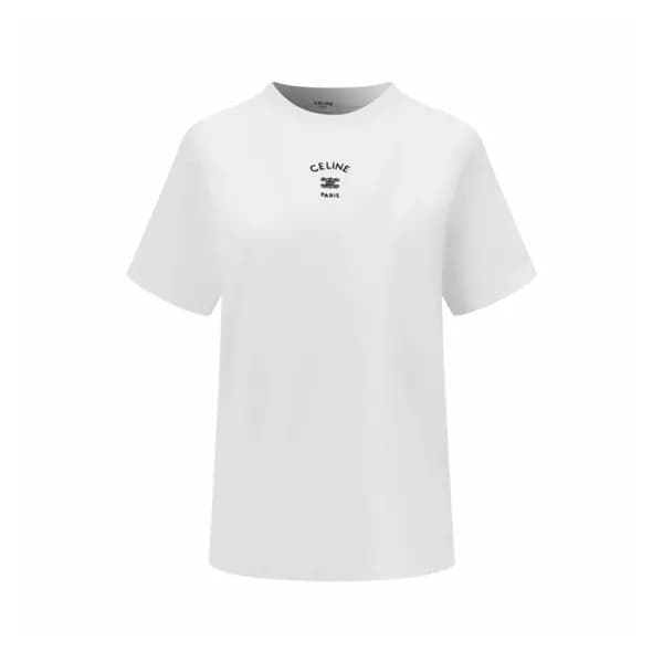 셀린느 여성 라운드 반팔 티셔츠 - Celine Womens Round Tshirt - c… - 1