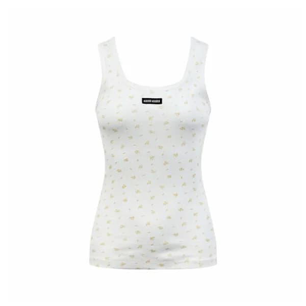 미우미우 여성 라운드 나시 - Miumiu Womens Round Sleeveless To… - 1