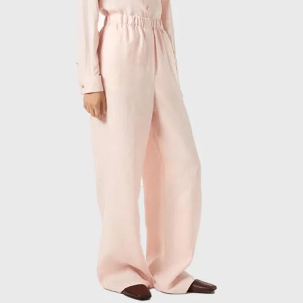 로로피아나 여성 와이드 레그 린넨 팬츠 - Loro Piana Womens Wide Leg… - 1