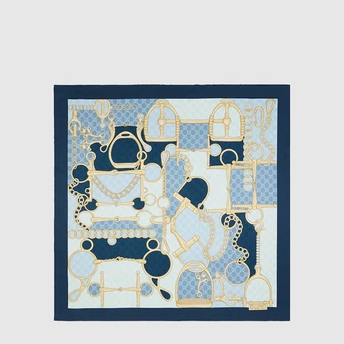 구찌 여성 GG 홀스빗 스카프 - Gucci Womens GG Horsebit Scarf - acc8980x - 1