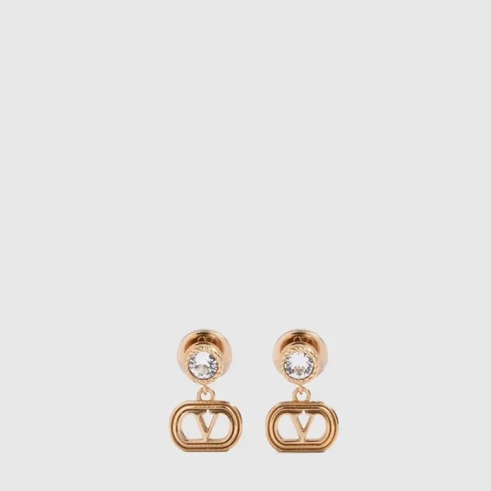발렌티노 여성 크리스탈 메탈 이어링 - Valentino Womens Crystal Metal Earring - acc10397x - 1