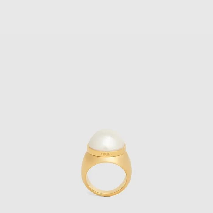 셀린느 여성 레진 진주 링 - Celine Womens Resin Pearl Ring - acc10575x - 1