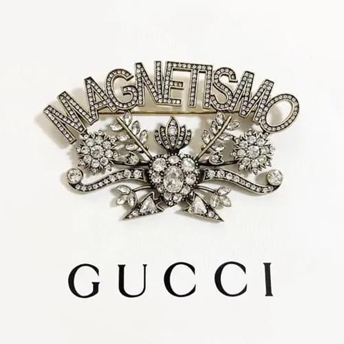 GUCCI Rose Gold Brooch - 구찌 여성용 18k도금 로즈골드 브로치 - 1