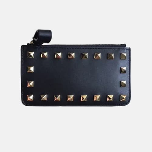 Valentino 2018 Rockstud Leather Coin Purse - 발렌티노 … - 1