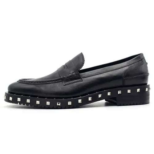 Valentino 2018 Soul Rockstead Leather Loafer - 발렌티… - 1