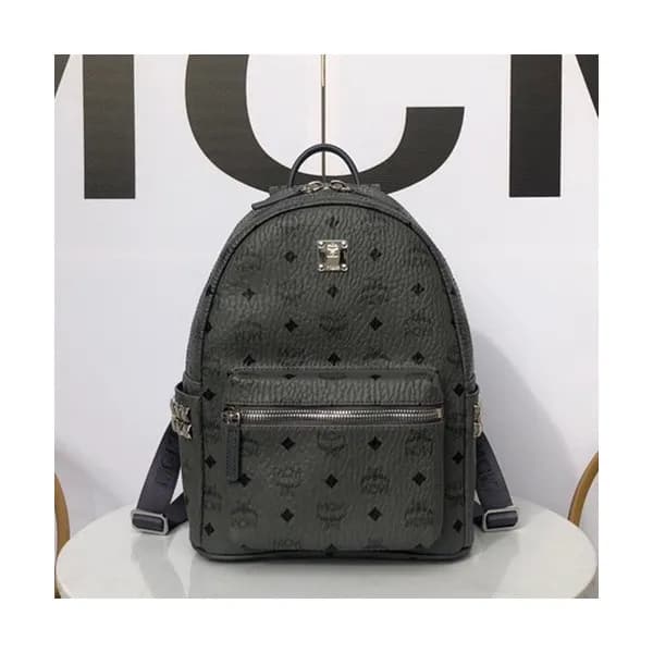 MCM Stark Leather Back Pack,17/21/26/34cm - 엠씨엠 스타… - 1