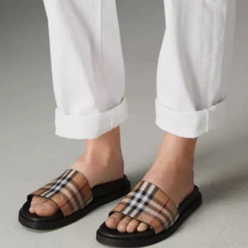 Burberry 2018 Vintage Check Slider Sandel - 버버리 빈티… - 1