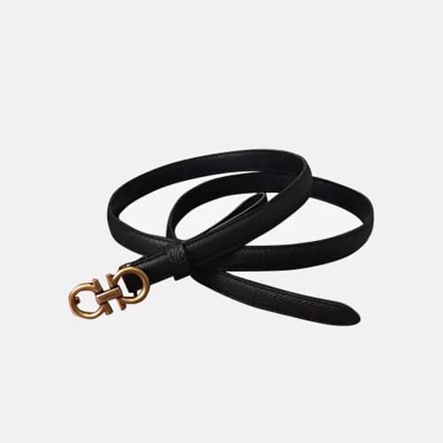 Salvatore Ferragamo 2019 Ladies Gancini Leather Be… - 1