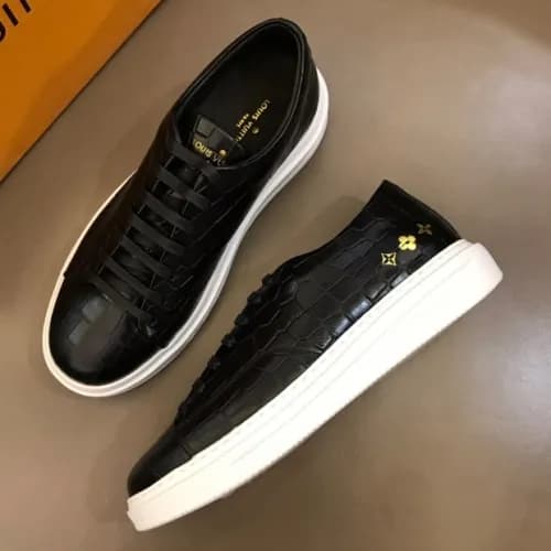 Louis Vuitton 2019 Mens Handmade Leather Sneakers … - 1