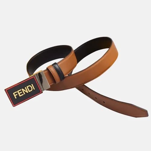 [매장판]Fendi 2019 Mens Cajual Box Logo Reversible Le… - 1