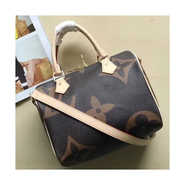 Louis Vuitton Speedy MonogramTote Shoulder Bag,25c… - 1
