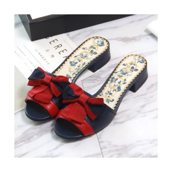 Gucci 2019 Ladies Ribbon Leather Bloafer - 구찌 여성 리… - 1