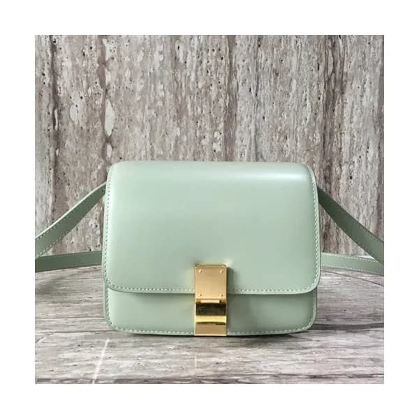 Celine Leather Classic Box Small Shoulder Bag,17CM… - 1
