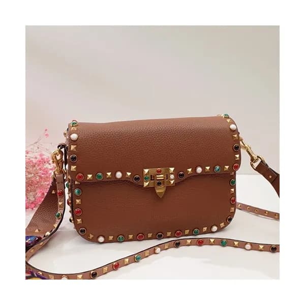 Valentino 2019 Leather Garavani Rockstud Shoudler … - 1