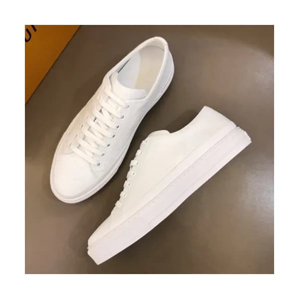 Louis Vuitton 2019 Mens Initial Logo Lambskin Snea… - 1