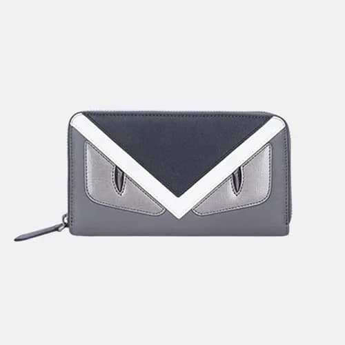 Fendi 2019 Leather Zip Round Wallet - 펜디 남여공용 레더 지… - 1