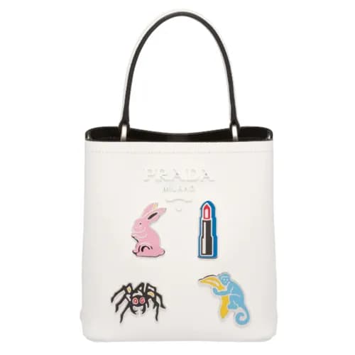 Prada 2019 Double Small Saffiano Tote Shoulder Bag… - 1